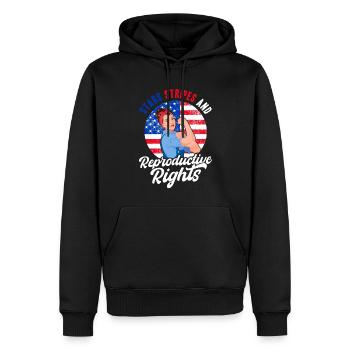 Women's rights Equal rights - Men’s Premium Organic Hoodie - black - Front - Nico (187cm)
