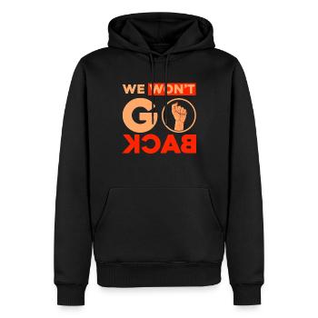 Égalité des sexes Feminism Rec - Sweat à capuche Premium bio Homme - noir - Devant - Nico (187cm)