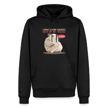 Hamster Golden Hamster Hamster Nain Cadeau - Sweat à capuche Premium bio Homme - noir - Devant - Nico (187cm)