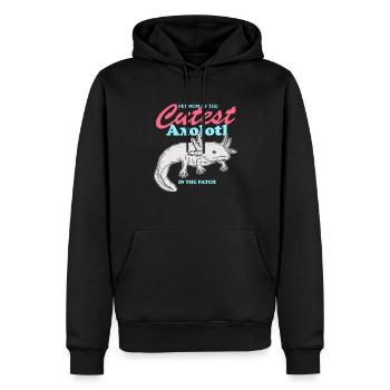 Axolotl Maman Axolotl’s Tail Amphibian Cadeau - Sweat à capuche Premium bio Homme - noir - Devant - Nico (187cm)