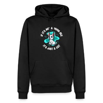 Devon Rex chat | Propriétaire de chat Cadeau de chat - Sweat à capuche Premium bio Homme - noir - Devant - Nico (187cm)