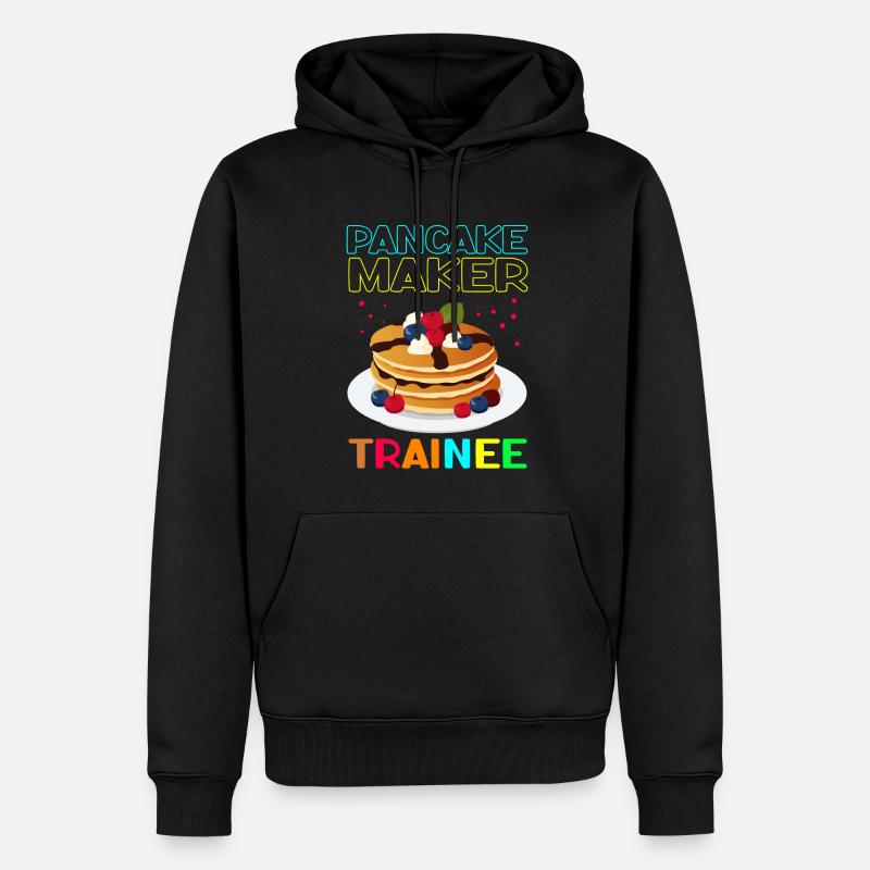 Pancakes Pancake Pancake Cadeau - Sweat à capuche Premium bio Homme - noir