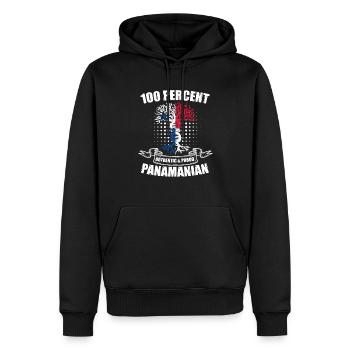 Panama 100 Percent Authentic & Proud Panamanian - Männer Premium Bio Hoodie - Schwarz - Vorne - Nico (187cm)
