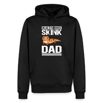 Scinque à la langue bleue Langue bleue Cadeau de papa scinque - Sweat à capuche Premium bio Homme - noir - Devant - Nico (187cm)