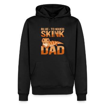 Blauzungenskink Dad Blue Tongued Skink Geschenk - Männer Premium Bio Hoodie - Schwarz - Vorne - Nico (187cm)