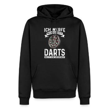Dart Dartspieler 9 Perfekte Darts Deine Superpower - Männer Premium Bio Hoodie - Schwarz - Vorne - Nico (187cm)