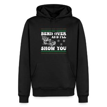 Wo glaubst du, wirst du einen Baum setzen, der - Männer Premium Bio Hoodie - Schwarz - Vorne - Nico (187cm)
