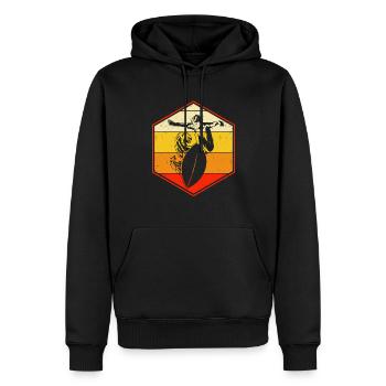 Skimboard Surf Skimbording Skimborder Cadeau - Sweat à capuche Premium bio Homme - noir - Devant - Nico (187cm)