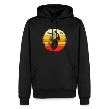 Skimboard Surfing Skimborden Skimbording Cadeau - Sweat à capuche Premium bio Homme - noir - Devant - Nico (187cm)