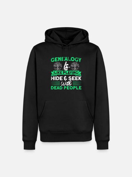 Genealogy Genealogy Genealogist Gift - Men’s Premium Organic Hoodie - black