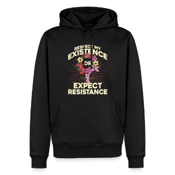 Droits des femmes Autonomisation féministe - Sweat à capuche Premium bio Homme - noir - Devant - Nico (187cm)
