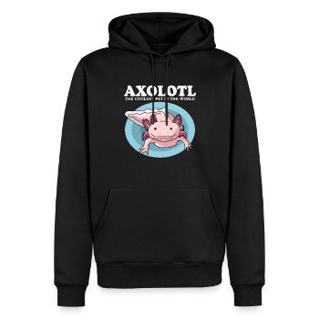 Axolotl Amphibiens à queue Axolotls Cadeau - Sweat à capuche Premium bio Homme - noir - Devant - Nico (187cm)