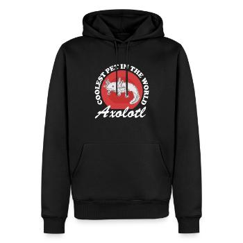 Axolotl amphibiens à queue Axolotls amphibiens cadeau - Sweat à capuche Premium bio Homme - noir - Devant - Nico (187cm)