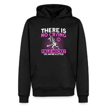 Feldhockey Spieler Mannschaftssport Hallen Feldhoc - Männer Premium Bio Hoodie - Schwarz - Vorne - Nico (187cm)