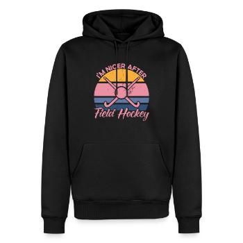 Feldhockey Feldhockey Spieler Hallen Feldhockey Ge - Männer Premium Bio Hoodie - Schwarz - Vorne - Nico (187cm)