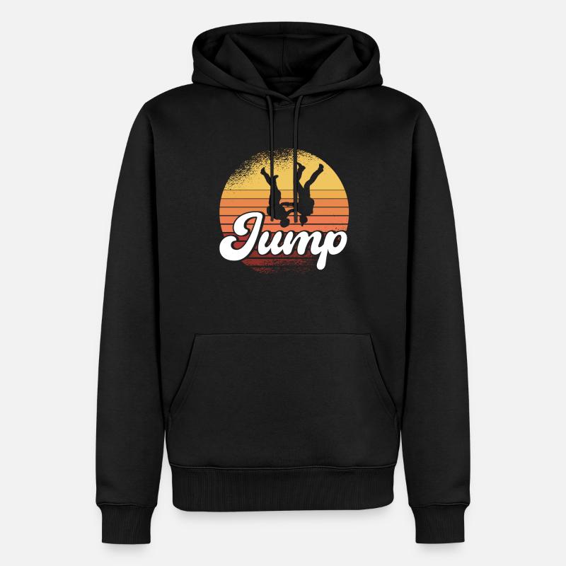 Cadeau de parachutisme parachutiste - Sweat à capuche Premium bio Homme - noir