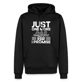 Roller coaster lovers wooden roller coaster amusement par - Men’s Premium Organic Hoodie - black - Front - Nico (187cm)