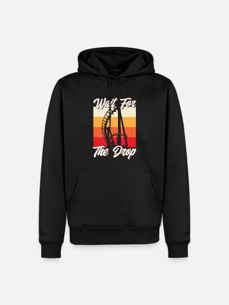 Wooden Roller Coaster Roller Coaster Roller Coaster Lovers Ges - Men’s Premium Organic Hoodie - black