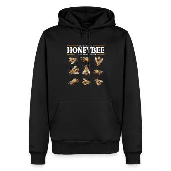 Imker Bienenzüchter Bienenzucht Bienen Geschenk - Männer Premium Bio Hoodie - Schwarz - Vorne - Nico (187cm)