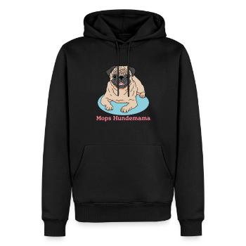 Mops Hundemama Hundebesitzer Hunde Geschenk - Männer Premium Bio Hoodie - Schwarz - Vorne - Nico (187cm)