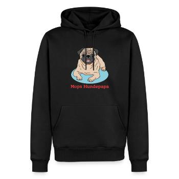 Pulin Dog Daddy Dog Owner Dogs Cadeau - Sweat à capuche Premium bio Homme - noir - Devant - Nico (187cm)