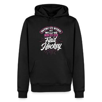 Feldhockey Hallen Feldhockey Feldhockey Spieler Ge - Männer Premium Bio Hoodie - Schwarz - Vorne - Nico (187cm)