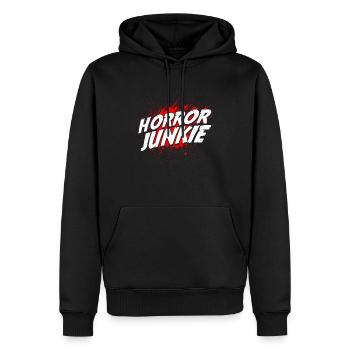 film d’horreur film d’horreur film d’horreur cadeau - Sweat à capuche Premium bio Homme - noir - Devant - Nico (187cm)