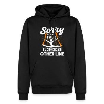 Aerial Acrobats Aerial Yoga Gymnasts Aerial Yoga - Men’s Premium Organic Hoodie - black - Front - Nico (187cm)