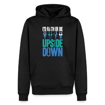 Aerial Yoga Workout Aerial Yoga Gymnastinnen Lufta - Männer Premium Bio Hoodie - Schwarz - Vorne - Nico (187cm)