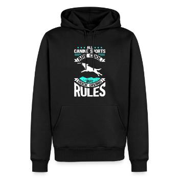 Dock Diving Dogs Dog Sports Dog Owner Gift - Men’s Premium Organic Hoodie - black - Front - Nico (187cm)