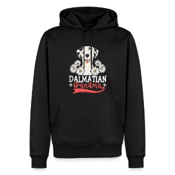 Cadeau de propriétaire de chien de grand-mère dalmate - Sweat à capuche Premium bio Homme - noir - Devant - Nico (187cm)