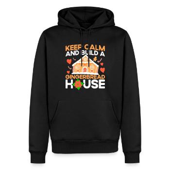 Cuisson au pain d’épices Cuisson des biscuits Cuisson des biscuits - Sweat à capuche Premium bio Homme - noir - Devant - Nico (187cm)