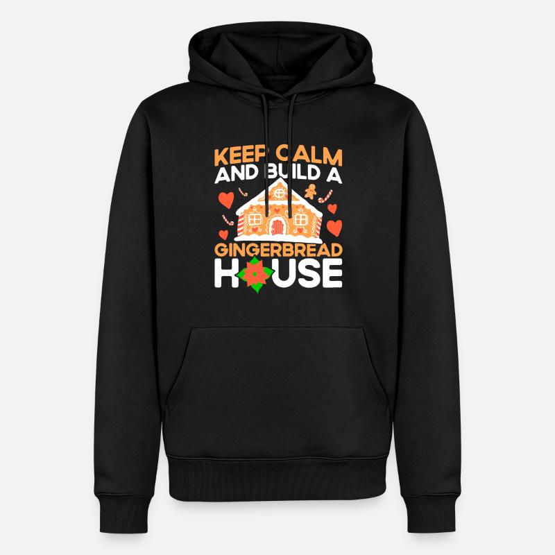 Lebkuchen backen Plätzchen backen Plätzchenbacken - Männer Premium Bio Hoodie - Schwarz