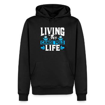 Kanupolo Mannschaft Kanusport Kanupolo Geschenk - Männer Premium Bio Hoodie - Schwarz - Vorne - Nico (187cm)