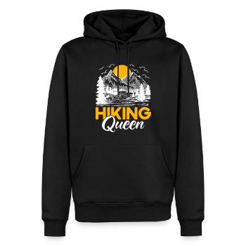 Cadeau de randonnée en plein air - Sweat à capuche Premium bio Homme - noir - Devant - Nico (187cm)