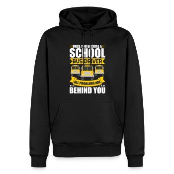 Schulbusfahrer Busfahrer Busreisen Geschenk - Männer Premium Bio Hoodie - Schwarz - Vorne - Nico (187cm)