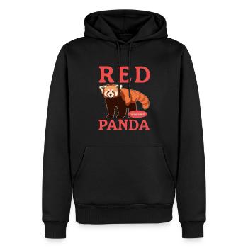 Roter Panda Rote Pandas Red Panda Geschenk - Männer Premium Bio Hoodie - Schwarz - Vorne - Nico (187cm)
