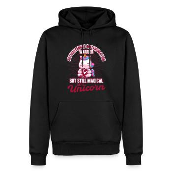 Malformation artérioveineuse de soutien artériove - Sweat à capuche Premium bio Homme - noir - Devant - Nico (187cm)