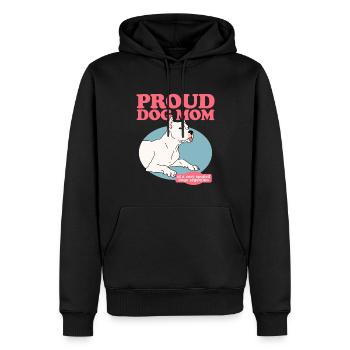 Dogo Argentino Maman Chiens Chien Propriétaire Cadeau - Sweat à capuche Premium bio Homme - noir - Devant - Nico (187cm)