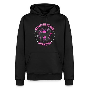 Cadeau de propriétaire de chien grand-mère de Terre-Neuve - Sweat à capuche Premium bio Homme - noir - Devant - Nico (187cm)