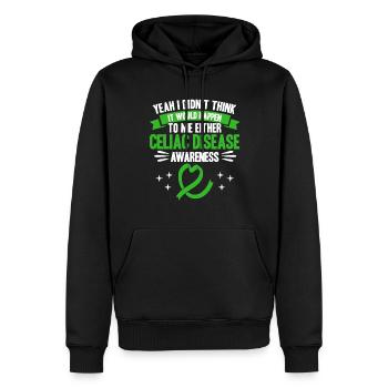Zöliakie Kämpfer Zöliakie Bewusstsein Zöliakie Übe - Männer Premium Bio Hoodie - Schwarz - Vorne - Nico (187cm)