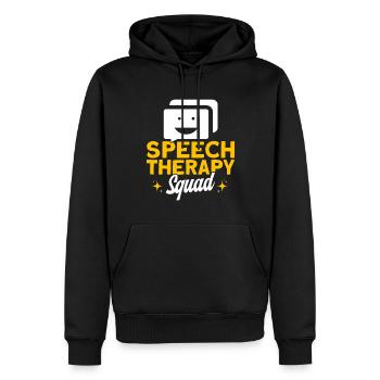 SLP Orthophoniste Assistant Thérapie Cadeau - Sweat à capuche Premium bio Homme - noir - Devant - Nico (187cm)
