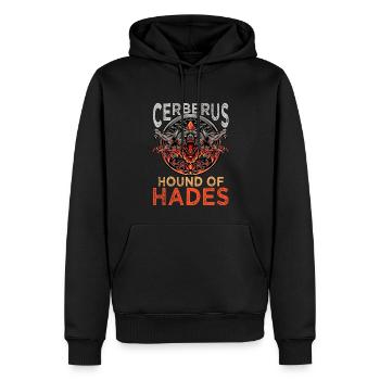 Cerberus Hound Of Hadès Mythologie grecque - Sweat à capuche Premium bio Homme - noir - Devant - Nico (187cm)