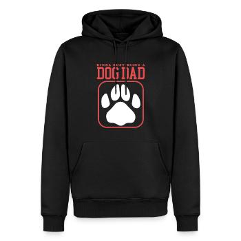Dog Papa Master Dog Dog Owner Gift - Men’s Premium Organic Hoodie - black - Front - Nico (187cm)