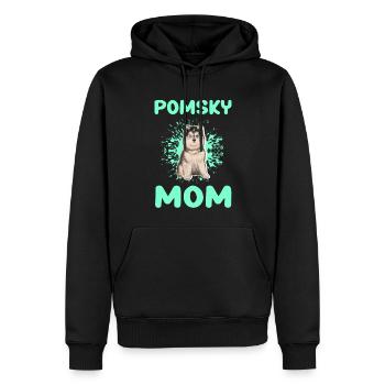 Pomsky Mom Hund Pomskies Hundebesitzer Geschenk - Männer Premium Bio Hoodie - Schwarz - Vorne - Nico (187cm)