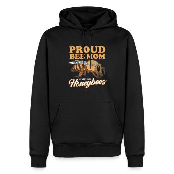Imker Bienenzüchter | Bienen Bienenzucht Geschenk - Männer Premium Bio Hoodie - Schwarz - Vorne - Nico (187cm)