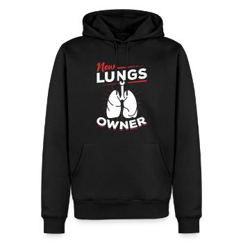 Lungen Besitzer Spenderunge Lungen Krebs Überleben - Männer Premium Bio Hoodie - Schwarz - Vorne - Nico (187cm)