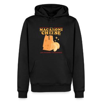 Macaroni and Cheese Mac And Cheese Gift - Men’s Premium Organic Hoodie - black - Front - Nico (187cm)