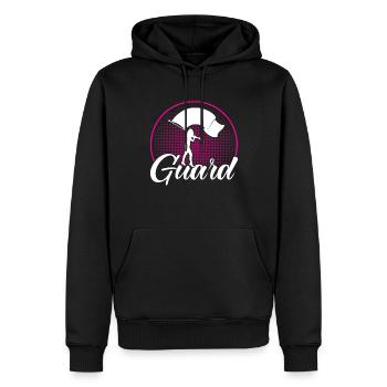 Cadeau de garde de drapeau de garde - Sweat à capuche Premium bio Homme - noir - Devant - Nico (187cm)