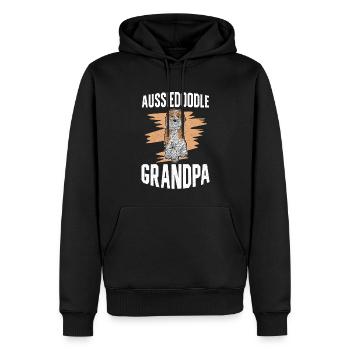 Aussiedoodle Grandpa Dog Owner Dog Cadeau - Sweat à capuche Premium bio Homme - noir - Devant - Nico (187cm)